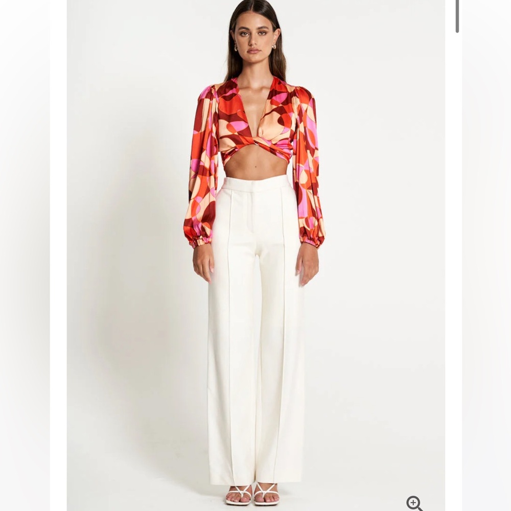 SOFIA the Label - White Trousers - [L]